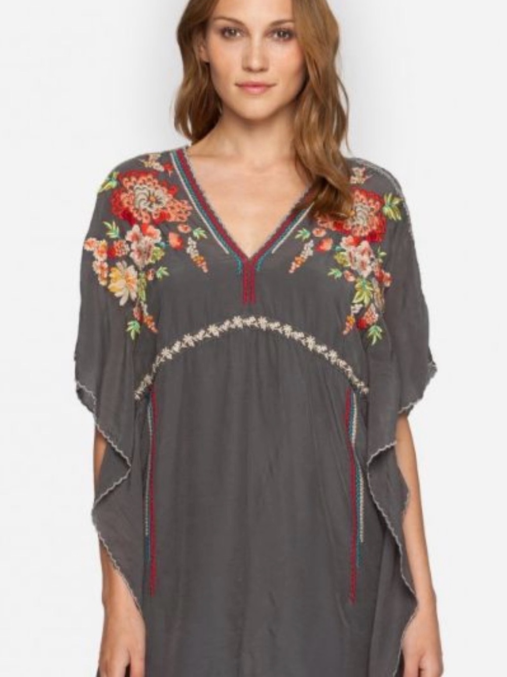 Johnny Was Cherise Embroidered Poncho Tunic - Picture 5 of 9